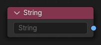 String Input Node.