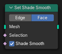 Set Shade Smooth node.